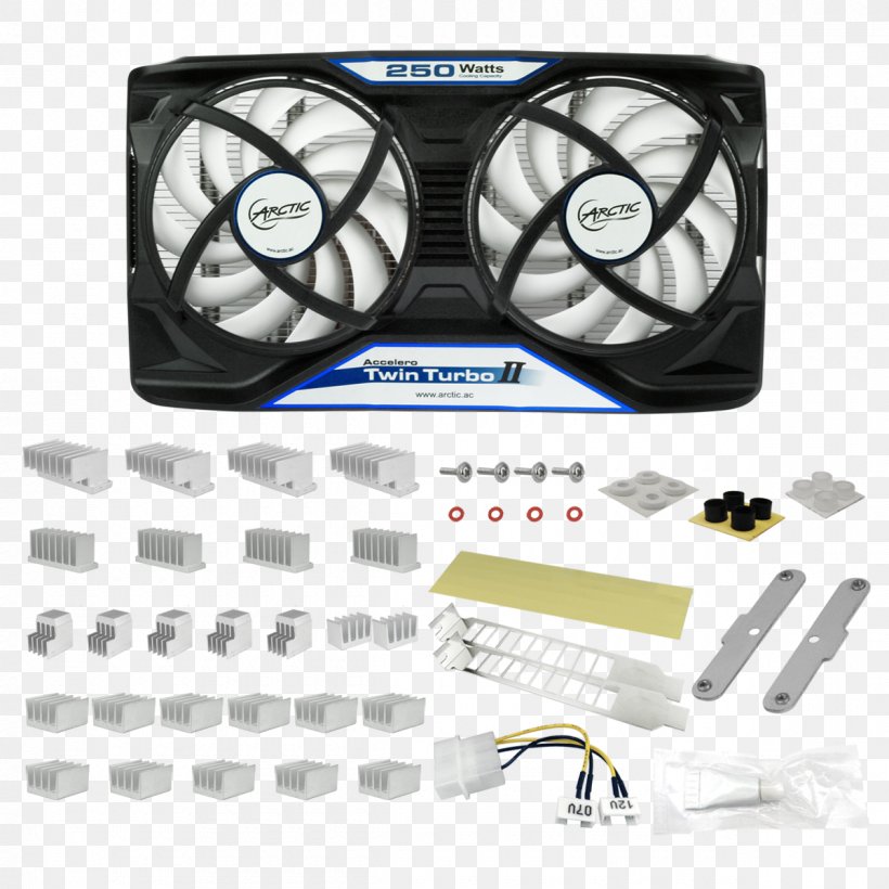 Graphics Cards & Video Adapters Computer System Cooling Parts Heat Sink Graphics Processing Unit Fan, PNG, 1200x1200px, Graphics Cards Video Adapters, Arctic, Auto Part, Automotive Tire, Computer Download Free