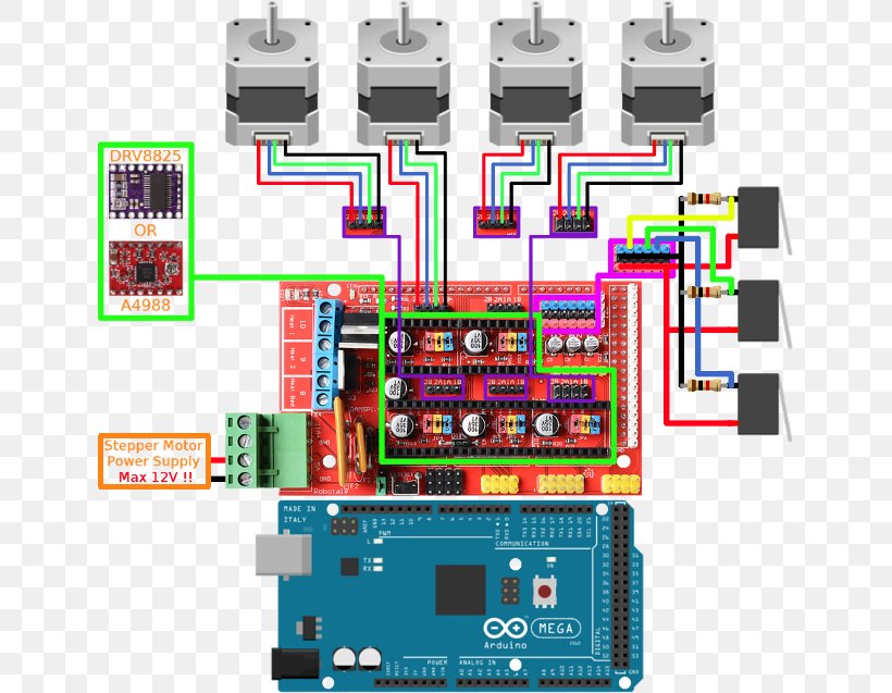 Microcontroller Stepper Motor Arduino Motorcycle Electric Motor, PNG, 640x637px, Microcontroller, Arduino, Brushed Dc Electric Motor, Brushless Dc Electric Motor, Circuit Component Download Free