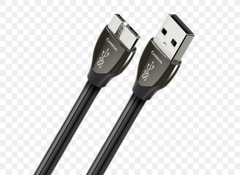 AudioQuest Carbon .75m (2.5 Ft.) USB Cable Micro-USB USB 3.0, PNG, 600x600px, Usb, Audioquest, Cable, Data Cable, Data Transfer Cable Download Free