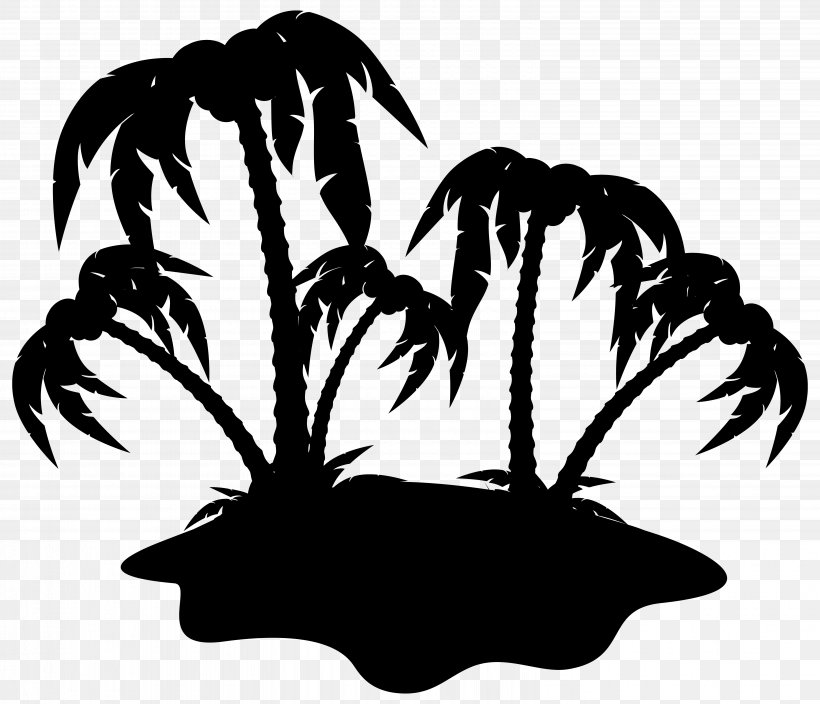 Palm Trees Clip Art Coconut Image, PNG, 6184x5315px, Tree, Blackandwhite, Botany, Coconut, Drawing Download Free