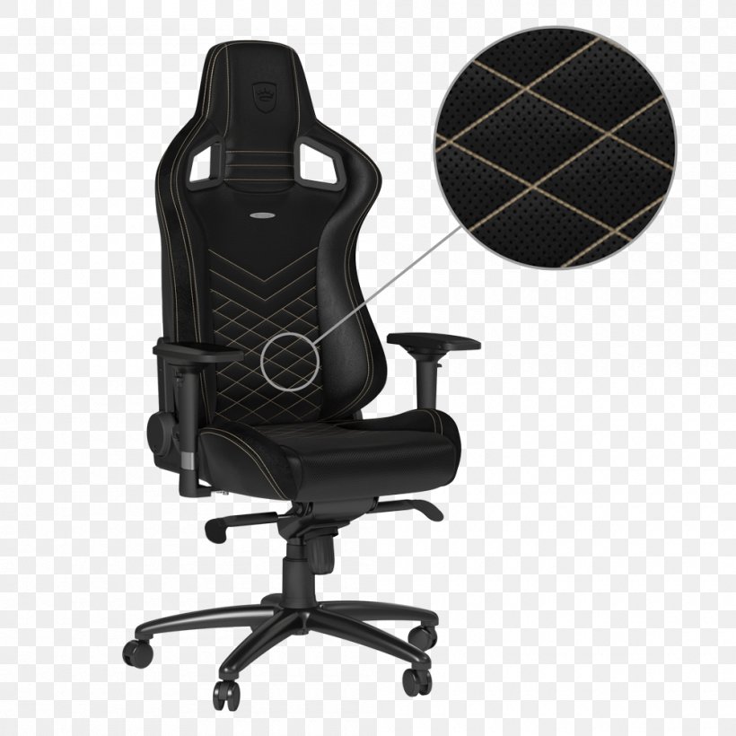 Office & Desk Chairs Artificial Leather Gaming Chair, PNG, 1000x1000px, Chair, Armrest, Artificial Leather, Bicast Leather, Black Download Free