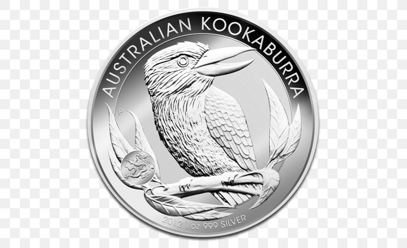 Perth Mint Australian Silver Kookaburra Silver Coin Bullion Coin, PNG, 500x500px, Perth Mint, Apmex, Australia, Australian Dollar, Australian Silver Kookaburra Download Free