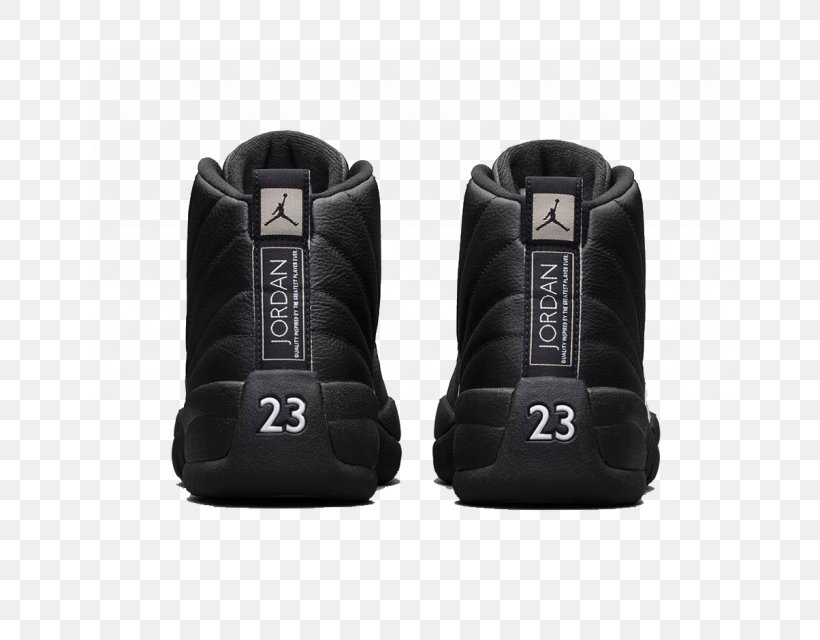 Air Jordan 12 Retro Mens Air Jordan Retro XII Sports Shoes, PNG, 640x640px, Air Jordan, Air Jordan Retro Xii, Athletic Shoe, Basketball Shoe, Black Download Free
