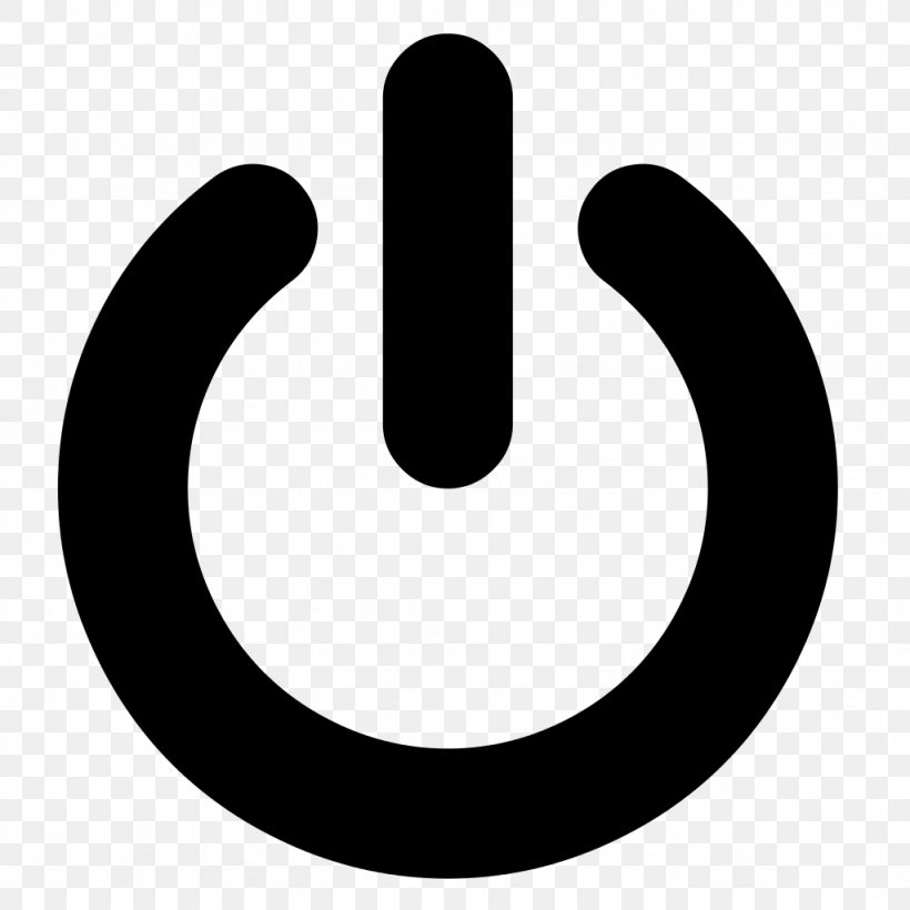 Power Symbol Button, PNG, 1024x1024px, Power Symbol, Black And White, Button, Electricity, Flat Design Download Free