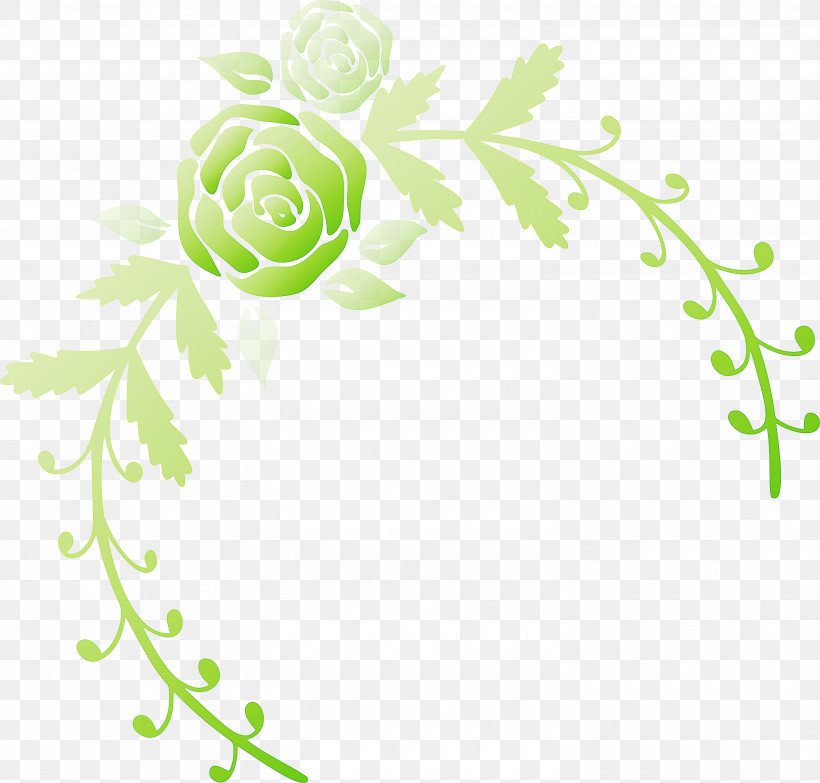 Rose Frame Flower Frame Wedding Frame, PNG, 3000x2868px, Rose Frame, Floral Design, Flower, Flower Frame, Green Download Free