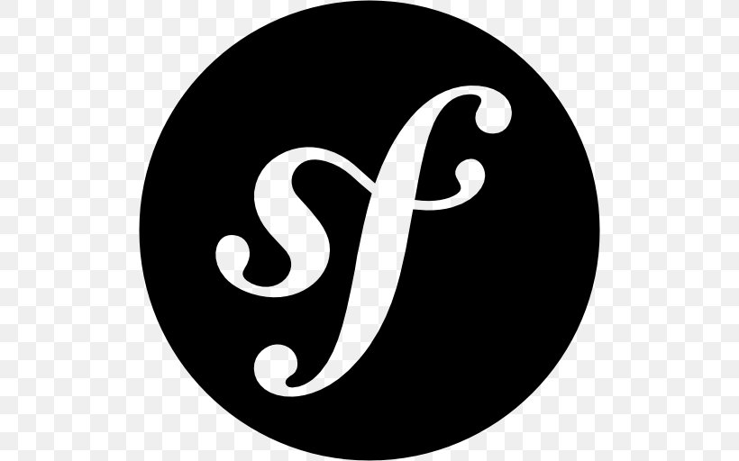 Symfony PHP Software Framework, PNG, 512x512px, Symfony, Black And White, Brand, Drupal, Laravel Download Free