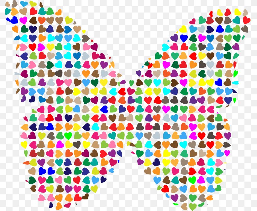 Butterfly Heart Clip Art, PNG, 789x674px, Butterfly, Area, Art, Butterfly Effect, Color Download Free