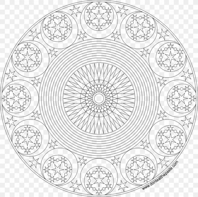 Mandala Coloring Book Child, PNG, 1600x1600px, Mandala, Adult, Area, Black And White, Book Download Free