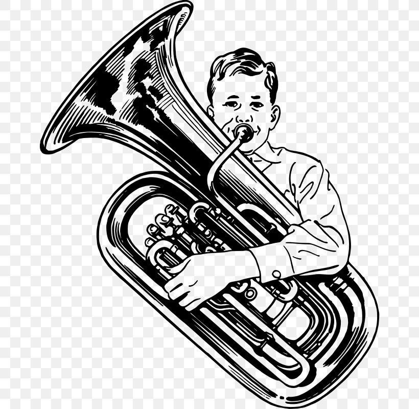 Tuba Sousaphone Clip Art, PNG, 666x800px, Watercolor, Cartoon, Flower, Frame, Heart Download Free