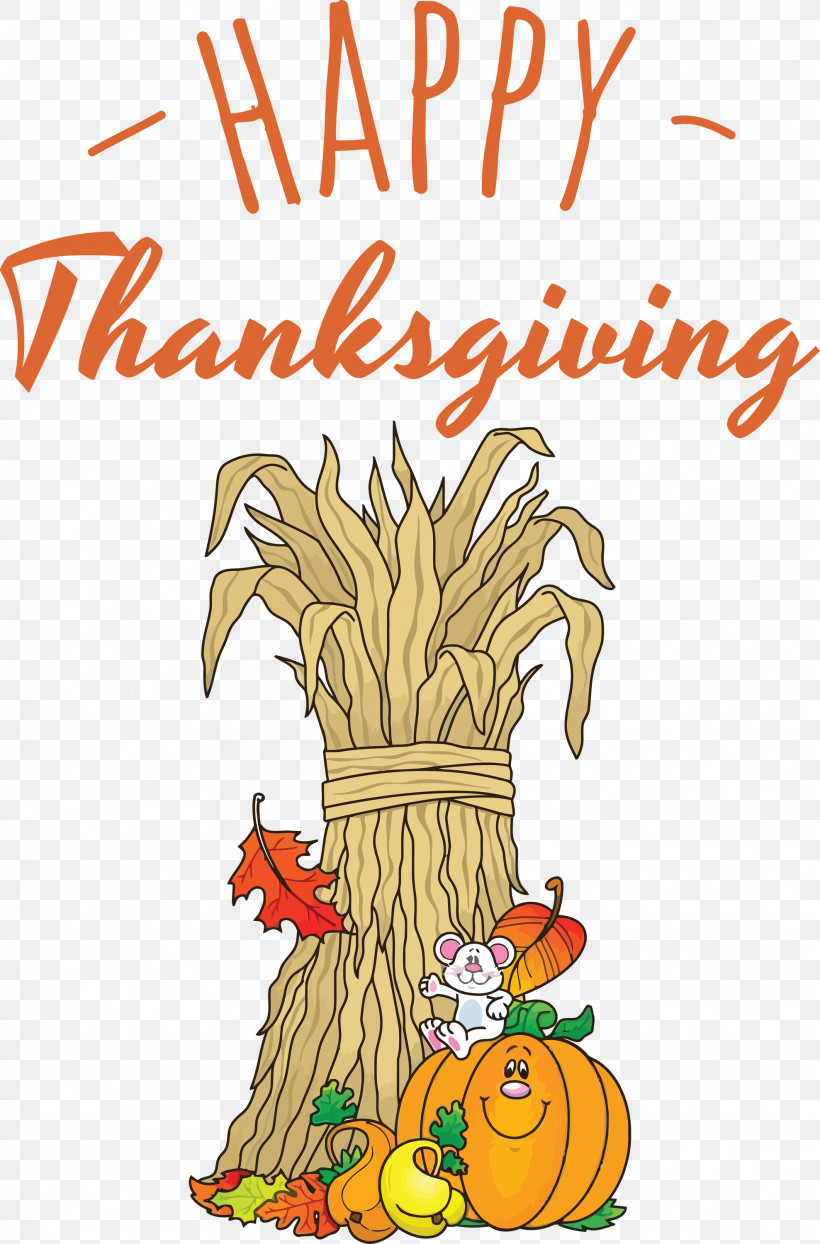 Happy Thanksgiving, PNG, 1977x3000px, Happy Thanksgiving, Arts, Cartoon, Creativity, Flower Download Free
