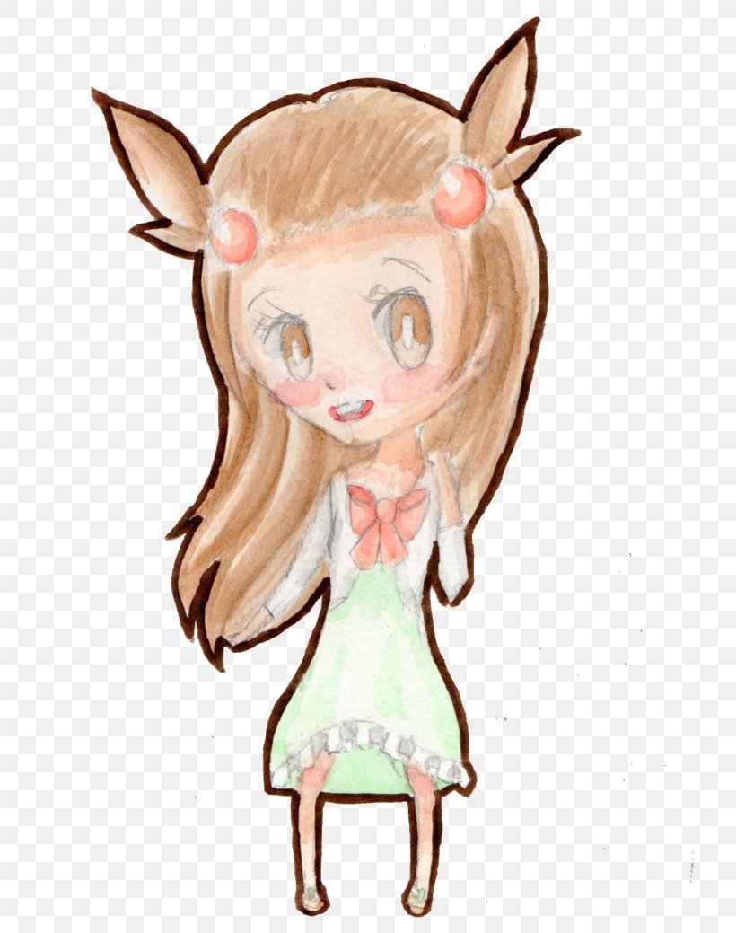 Ear Mammal Fairy Cartoon, PNG, 800x1039px, Watercolor, Cartoon, Flower, Frame, Heart Download Free