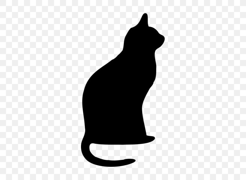 Cat Silhouette, PNG, 600x600px, Cat, Bear, Black, Black Cat, Blackandwhite Download Free