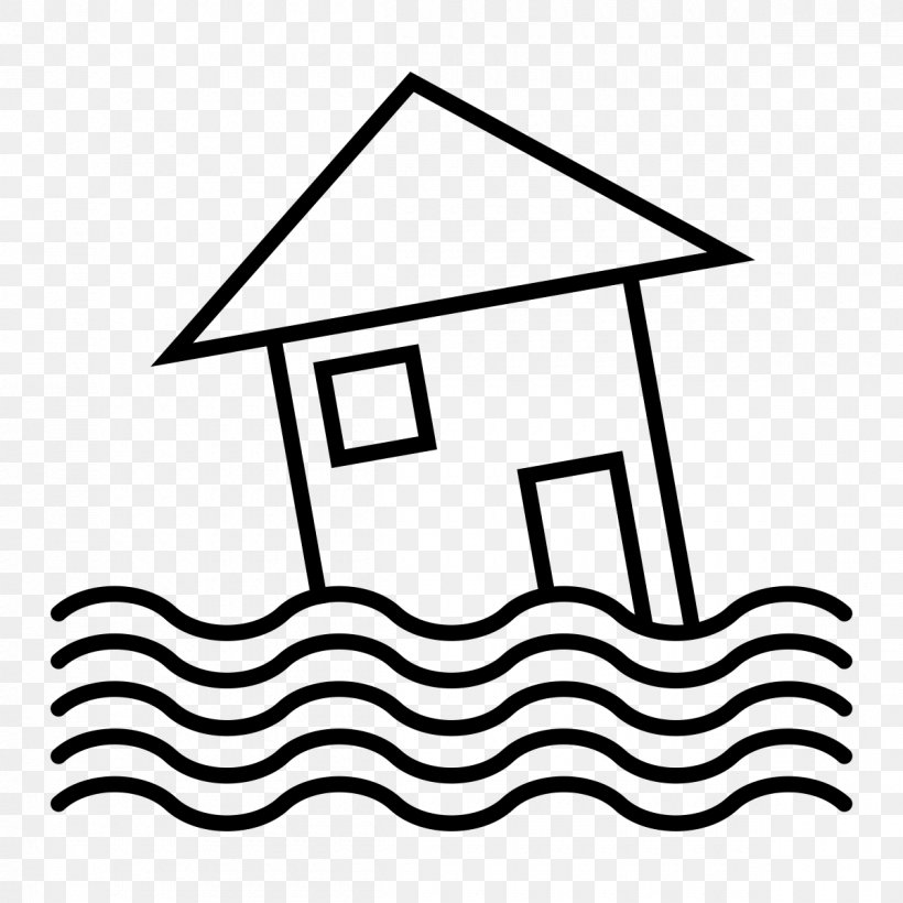 Flood Black And White Natural Disaster Business Continuity Planning Clip Art, PNG, 1200x1200px, Flood, Afacere, Area, Artwork, Black Download Free