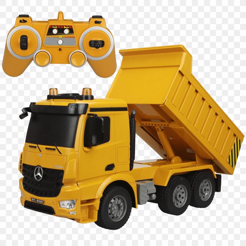 Mercedes-Benz Radio-controlled Car Dump Truck, PNG, 1000x1000px, Mercedesbenz, Architectural Engineering, Car, Commercial Vehicle, Construction Equipment Download Free