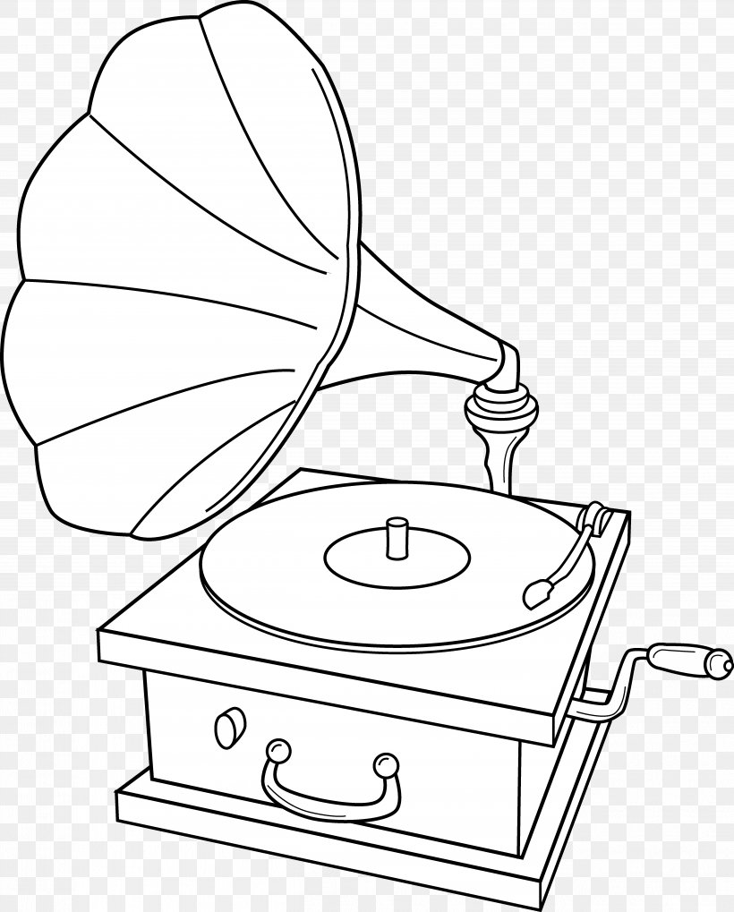 Phonograph Record Coloring Book Clip Art, PNG, 5047x6273px, Phonograph, Area, Artwork, Black And White, Coloring Book Download Free