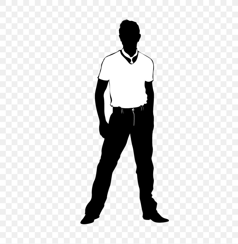 Silhouette Computer File, PNG, 380x841px, Silhouette, Arm, Black, Black And White, Footwear Download Free