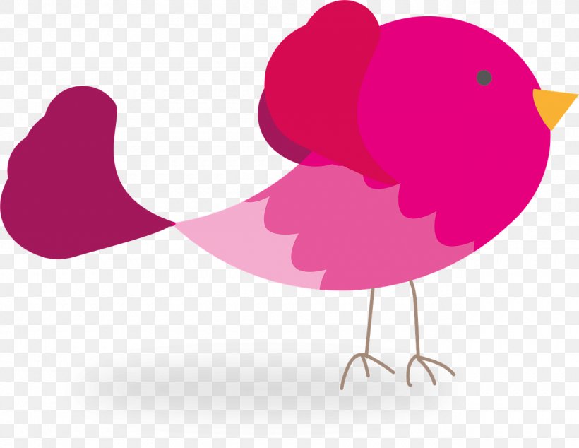 Clip Art Bird Graphics Illustration Desktop Wallpaper, PNG, 1280x991px, Bird, Animal, Beak, Feather, Magenta Download Free