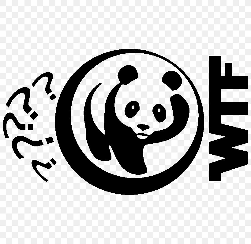 Giant Panda Sticker Bear Brand Clip Art, PNG, 800x800px, Giant Panda, Bear, Black, Black And White, Brand Download Free