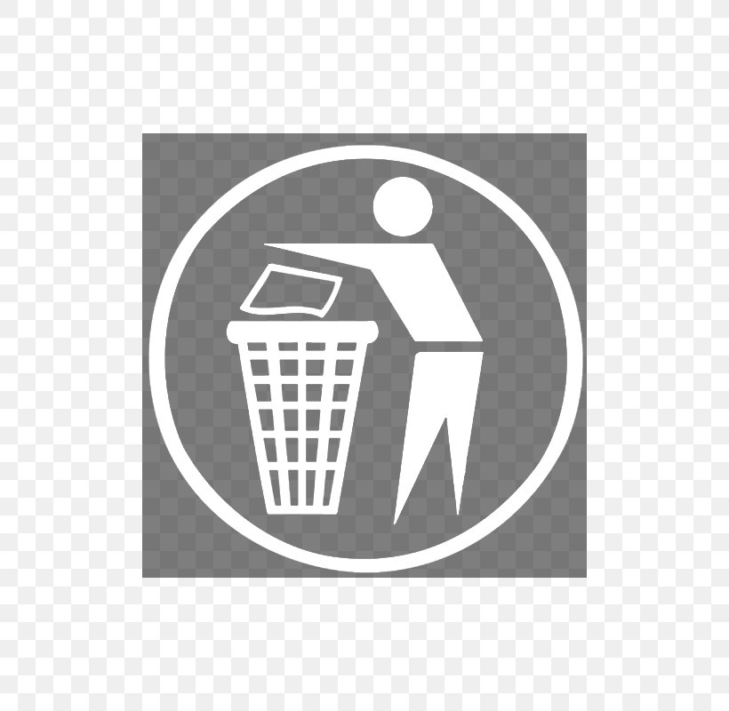 Litter Rubbish Bins & Waste Paper Baskets Sign, PNG, 800x800px, Litter, Brand, Emblem, Logo, Recycling Download Free