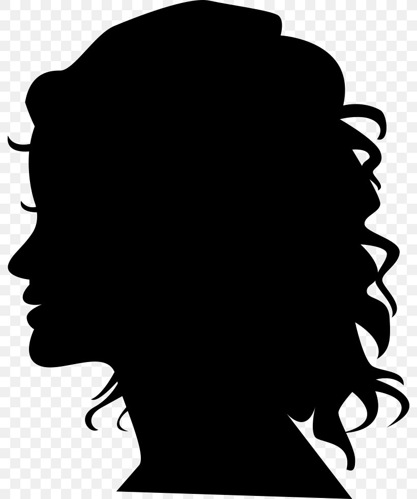 Silhouette Woman Clip Art, PNG, 792x980px, Silhouette, Black, Black And White, Drawing, Face Download Free