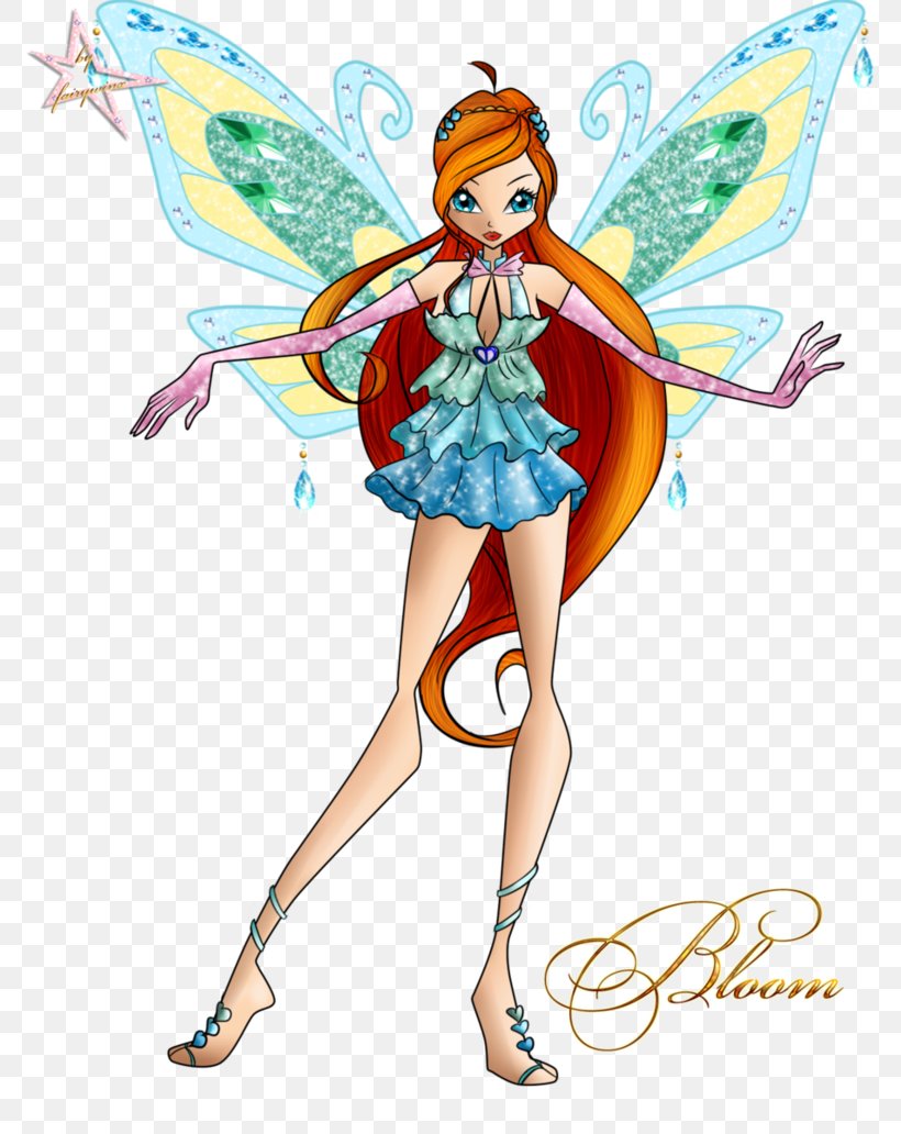 Bloom Stella Tecna The Trix Fairy, PNG, 774x1032px, Watercolor, Cartoon, Flower, Frame, Heart Download Free