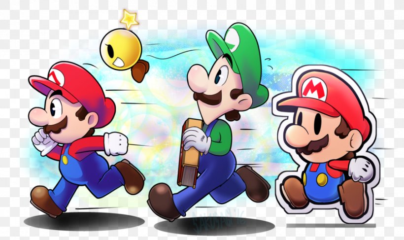 Mario & Luigi: Paper Jam Mario & Luigi: Bowser's Inside Story Mario & Luigi: Superstar Saga, PNG, 900x535px, Mario Luigi Paper Jam, Art, Bowser, Cartoon, Fiction Download Free