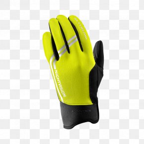Cycling - Yellow Cycling Glove Clothing PNG