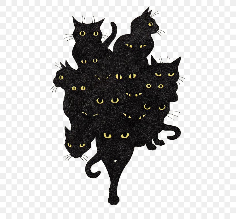 Black Cat Kitten Drawing Illustration, PNG, 500x760px, Cat, Animation, Art, Artist, Black Cat Download Free