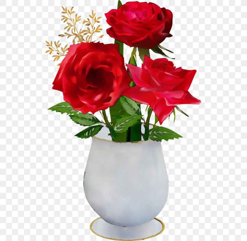 Garden Roses, PNG, 520x800px, Watercolor, Cut Flowers, Flower, Flowering Plant, Flowerpot Download Free