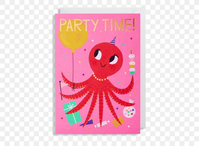 Greeting & Note Cards Birthday Anniversary Paper, PNG, 560x600px, Greeting Note Cards, Anniversary, Birthday, Birthday Cake, Cephalopod Download Free