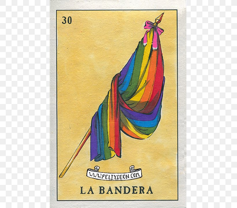 Mexico Lotería Queer Playing Card Rainbow Flag, PNG, 720x720px, Mexico, Card Game, Chicano, Culture, Feather Download Free