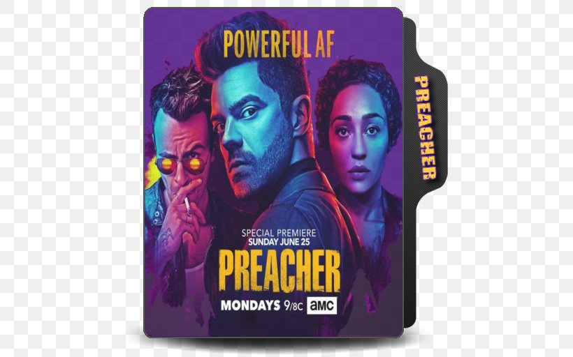 Preacher Season 2 Jesse Custer Seth Rogen Television Show, PNG, 512x512px, Preacher, Album Cover, Amc, Brand, Dominic Cooper Download Free