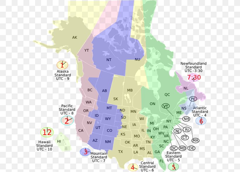 United States Of America Canada Time Zone World Map, PNG, 600x589px, United States Of America, Area, Canada, Daylight Saving Time, Ecoregion Download Free