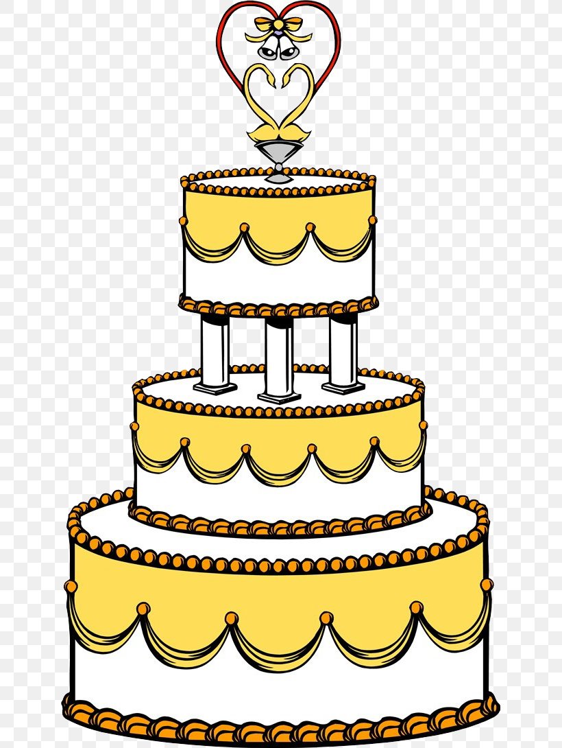 Wedding cake icon silhouette clipart template Vector Image