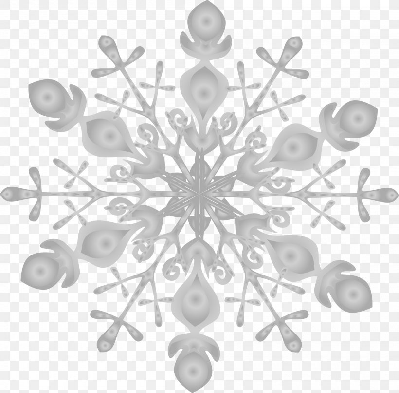 Winter Snowflake Grey, PNG, 2000x1968px, Winter, Black And White, Body Jewelry, Diagram, Gratis Download Free