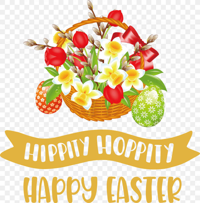 Hippy Hoppity Happy Easter Easter Day, PNG, 2957x3000px, Happy Easter, Basket, Cut Flowers, Easter Basket, Easter Bunny Download Free