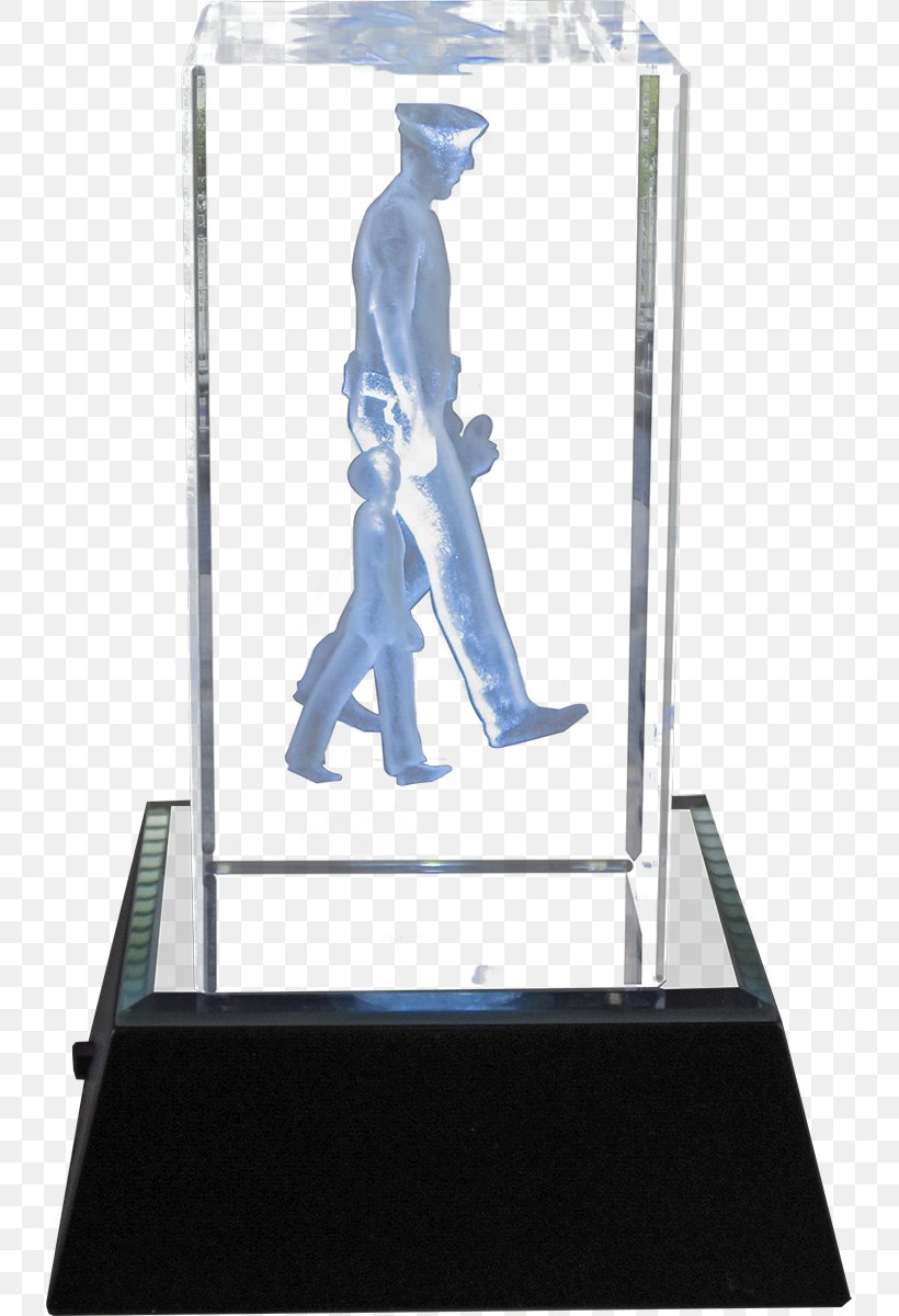 Police Officer Three-dimensional Space Crystal Trophy, PNG, 735x1200px, Police, Award, Crystal, Dimension, Eagle Engraving Inc Download Free