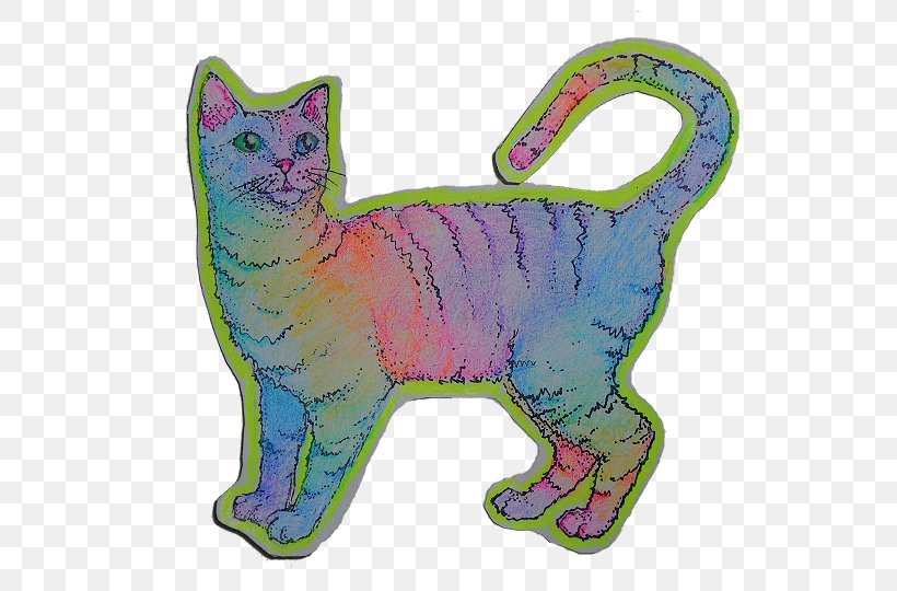 Whiskers Kitten Sticker Psychedelia, PNG, 712x540px, Watercolor, Cartoon, Flower, Frame, Heart Download Free