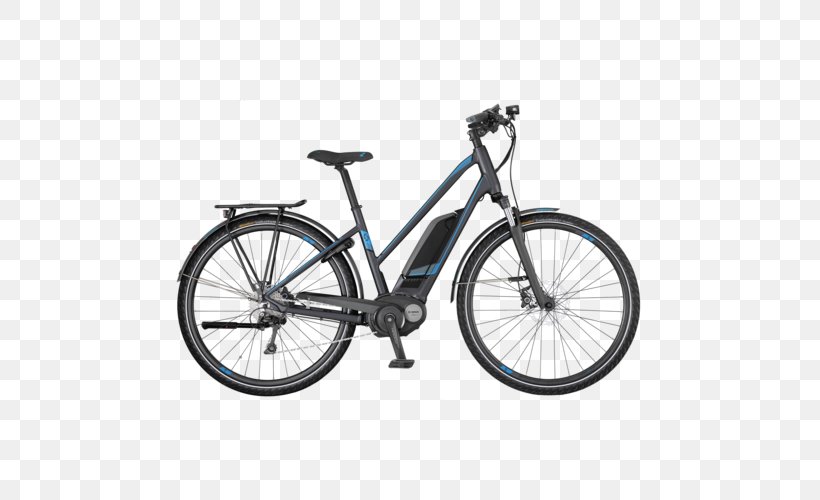 Electric Bicycle Scott Sports Cycling Hybrid Bicycle, PNG, 500x500px, Electric Bicycle, Bicycle, Bicycle Accessory, Bicycle Drivetrain Part, Bicycle Frame Download Free