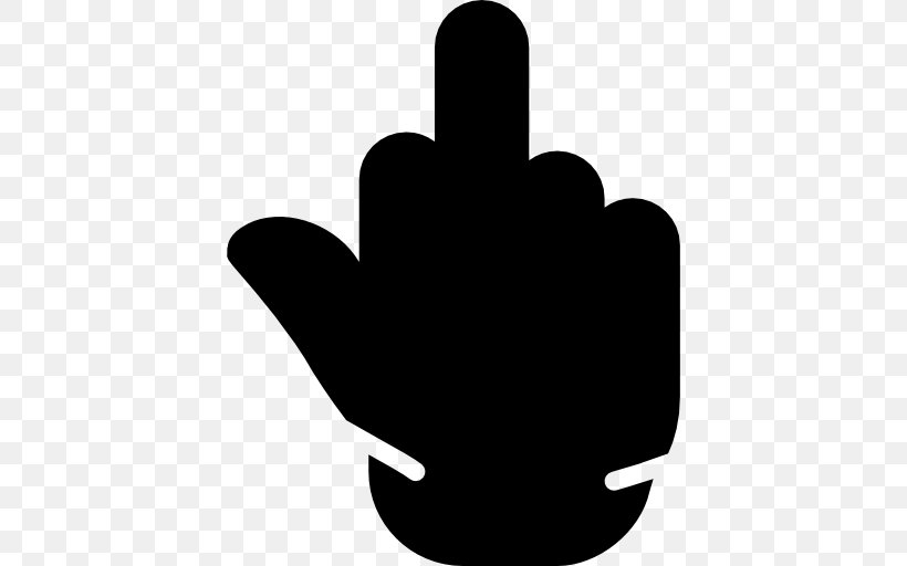 Middle Finger Thumb Clip Art, PNG, 512x512px, Middle Finger, Black And White, Digit, Finger, Gesture Download Free