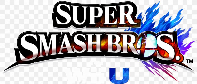 Super Smash Bros. For Nintendo 3DS And Wii U Logo Video Games, PNG, 3312x1421px, Wii U, Area, Banner, Brand, Game Download Free