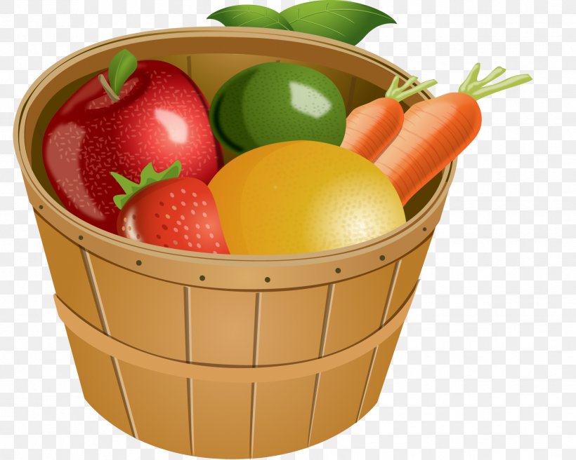 Basket Of Fruit Clip Art, PNG, 1861x1491px, Basket Of Fruit, Basket, Cartoon,  Citrus, Diet Food Download