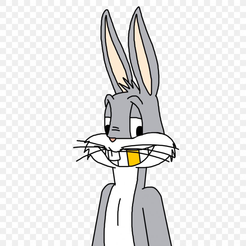 Bugs Bunny Domestic Rabbit Gold Teeth Drawing, PNG, 894x894px, Bugs Bunny, Bird, Black And White, Carnivoran, Cartoon Download Free