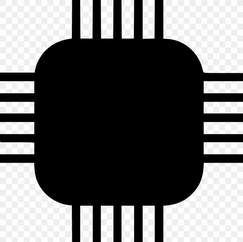Clip Art Iconfinder, PNG, 980x976px, Computer Hardware, Black And White, Central Processing Unit, Data, Integrated Circuits Chips Download Free