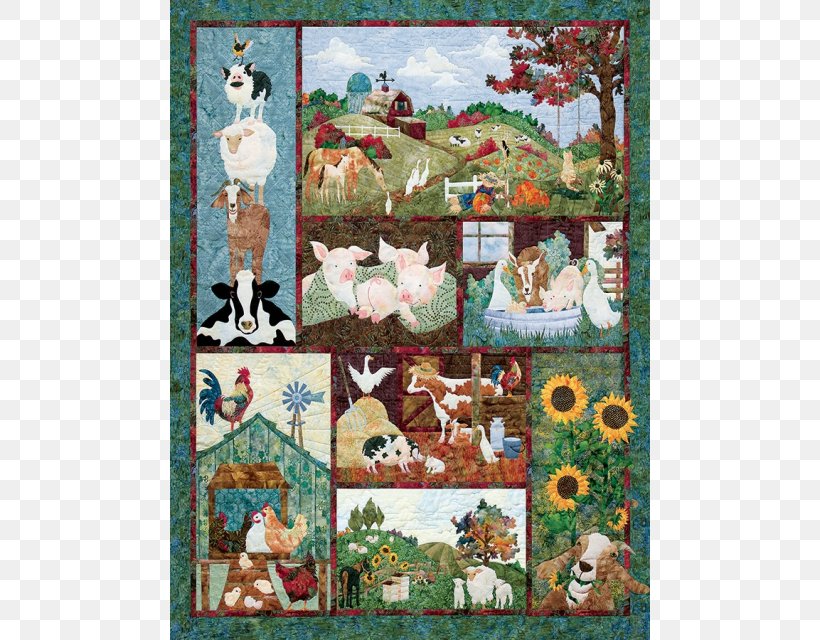 Quilt Pattern Farm Jigsaw Puzzles, PNG, 640x640px, Quilt, Art, Barn, Bauernhof, Craft Download Free