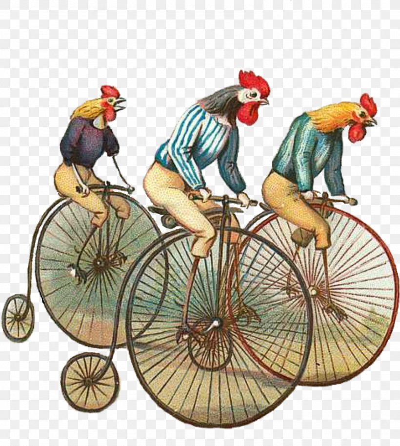T-shirt Chicken Bicycle Cycling Penny-farthing, PNG, 1563x1743px, Tshirt, Bicycle, Bicycle Accessory, Bicycle Part, Bicycle Wheel Download Free
