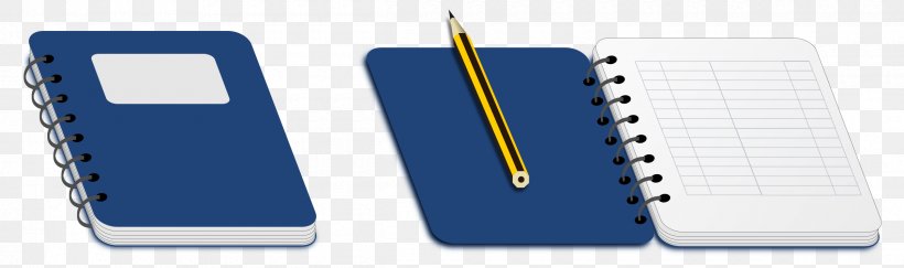 Notebook Pencil Paper Clip Art, PNG, 2400x712px, Notebook, Book, Brand, Communication, Drawing Download Free