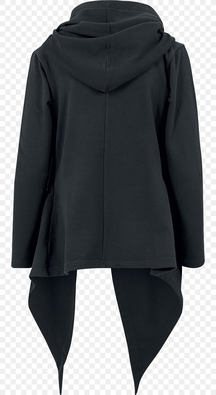Cardigan Clothing Hood.de Neck Product, PNG, 736x1500px, Cardigan, Black, Clothing, Coat, Emp Merchandising Download Free