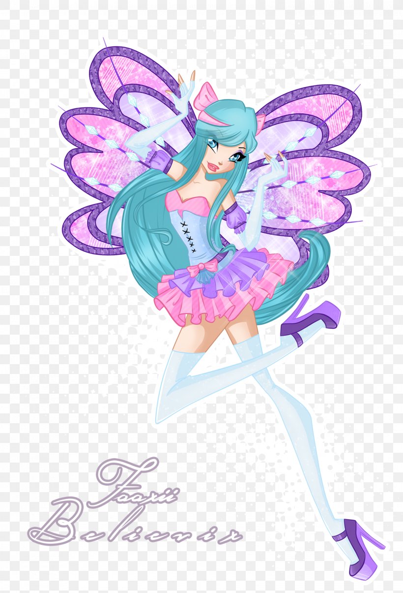 Fairy Believix Winx Mythix Butterflix, PNG, 1600x2353px, Watercolor, Cartoon, Flower, Frame, Heart Download Free