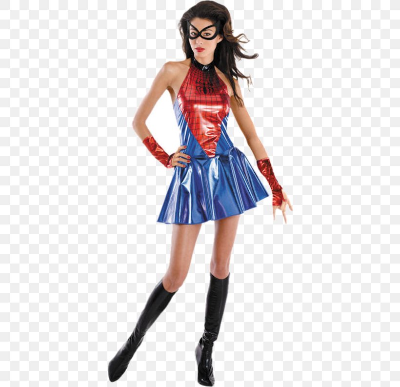 Spider-Man Costume Party Spider-Girl Dress, PNG, 500x793px, Spiderman, Buycostumescom, Clothing, Clothing Sizes, Costume Download Free